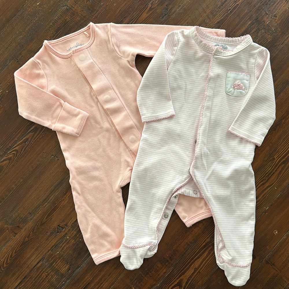 Set of baby girl onesies - MagneticMe and MudPie